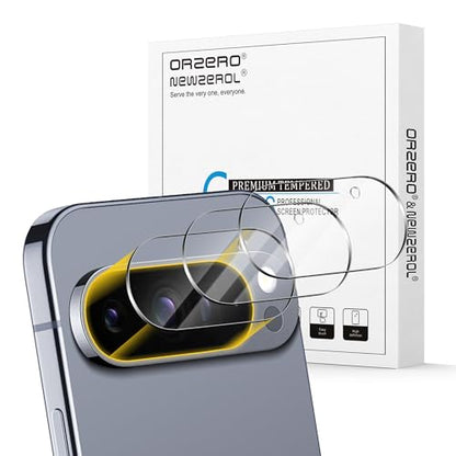 Orzero (3 Pack Camera Lens Protector Compatible for Google Pixel 10 Pro (Not for XL Model), Protector de Cámera Case Friendly Tempered Glass 9H High Definition Microphone Cutout Anti-Scratch - size: 6.3 inches