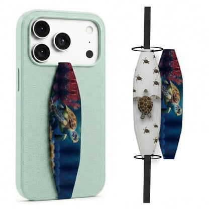 Switchbands Animal Print Phone Grip Strap – Reversible Elastic Strap, Drop Protection, Adhesive-Free, Arthritis Friendly Easy-Hold, Wireless Charging Compatible, Universal Fit – Michaelangelo - color: Michaelangelo, size: Pack of 1