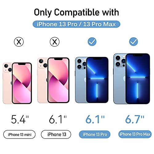 ivoler Camera Lens Protector for iPhone 13 Pro Max 6.7"/13 Pro 6.1", 4 Pack - size: iPhone 13 Pro Max 6.7”/13 Pro 6.1”