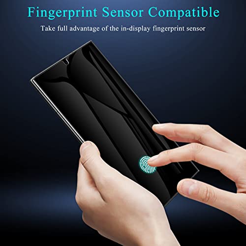 LYWHL 2 Pack for Samsung Galaxy S23 Ultra Privacy Screen Protector [Not Glass], Anti-Spy Full Adhesive Flexible Film for Galaxy S23 Ultra 6.8”, Compatible Fingerprint - Black - size: Samsung Galaxy S23 Ultra