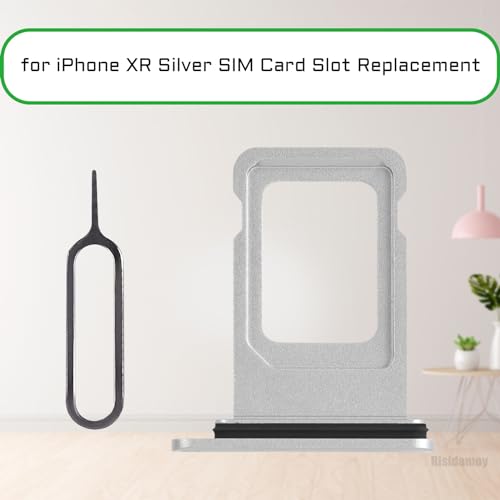 for iPhone XR Silver Single SIM Card Tray Slot Replacement