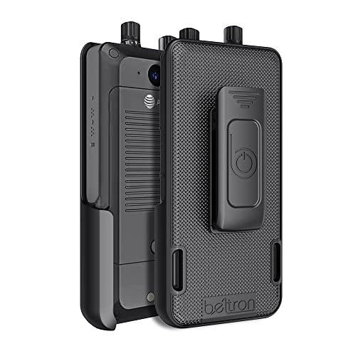 BELTRON Sonim XP5Plus 5G Slide-in Belt Clip Holder, Heavy Duty Rotating Belt Clip Holster for Sonim XP5 Plus X530 or XP5900 (AT&T FirstNet) - Supports 2.25" Wide Duty Belt - size: 2.25" Clip