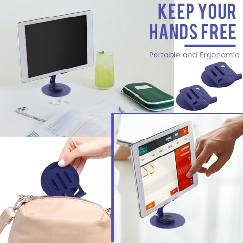 Geelin 12 Pcs Phone Stands Dual Folding Compatible with All Tablet, Purple - color: Purple