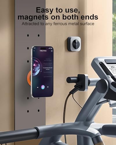 MagSafe Phone Grip Two-Sided Magnetic Ring Holder Foldable iPhone Kickstand - color: Orange
