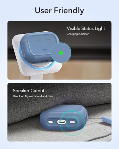 ESR for AirPods Pro 3 Case, Compatible with MagSafe, Dark Blue - color: Dark Blue, size: AirPods Pro 3 Case