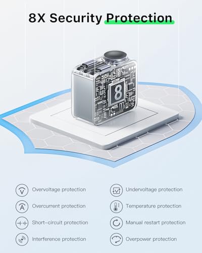 HERRBOLAI 30W 3 in 1 Retractable Charger, Wall Charger Block Fast Charging with Triple Retractable Charging Cables, Portable Travel Charger for iPhone 17-8, for Apple Watch, Air Pods, Samsung, iPad