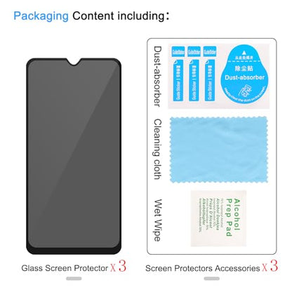 3 Pack Privacy Screen Protector for Samsung Galaxy A15 5G - color: Samsung Galaxy A15
