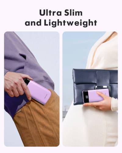 charmast Portable Charger Power Bank with Reinforced Built-in 4 Cables - color: Purple