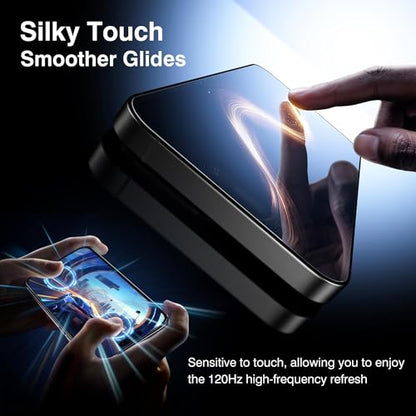 EZ-GLAZ-4+2 Pack for iPhone 15 Pro Screen Protector (6.1") HD Clear - size: iPhone 15 Pro
