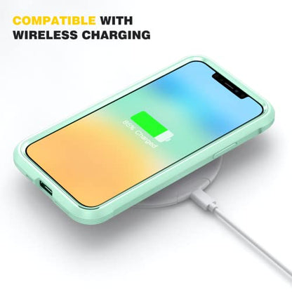 Diaclara Compatible with iPhone 11 Case, Full Body Rugged with Built-in Touch Sensitive Anti-Scratch Screen Protector, Soft TPU Bumper Case Clear Compatible with iPhone 11 6.1" (Pistachio Green) - color: Pistachio Green, size: iPhone 11