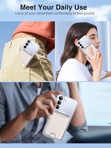 TopMade for MagSafe Wallet, 4 Cards Holder, Strongest Magnetic Phone Wallet - color: White