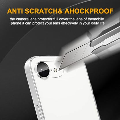 3 Pack Camera Lens Protector for iPhone 16e / iPhone 17e - size: iPhone 16e
