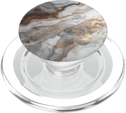 Marble Pattern PopSockets PopGrip for MagSafe - style: Magnetic PopGrip
