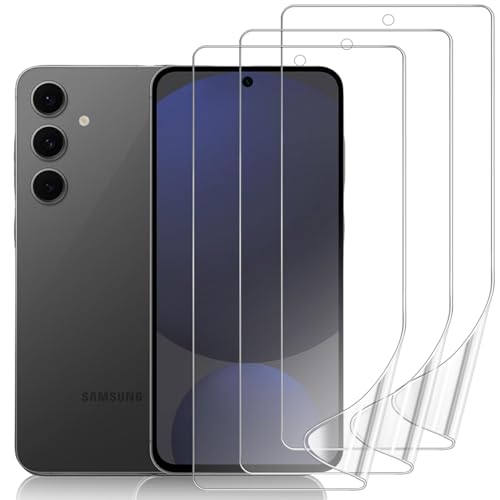 3 Pack Screen Protector Compatible for Samsung Galaxy S24 FE 5G, HD Clear Flexible Soft TPU Hydrogel Film for Samsung Galaxy S24 FE - Support Fingerprint Unlock, High Sensitivity - size: Samsung Galaxy S24 FE