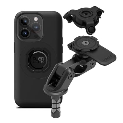 Quad Lock Motorcycle Fork Stem Mount PRO Kit with Vibration Dampener and MAG Phone Case for iPhone 14 Pro - size: iPhone 14 Pro