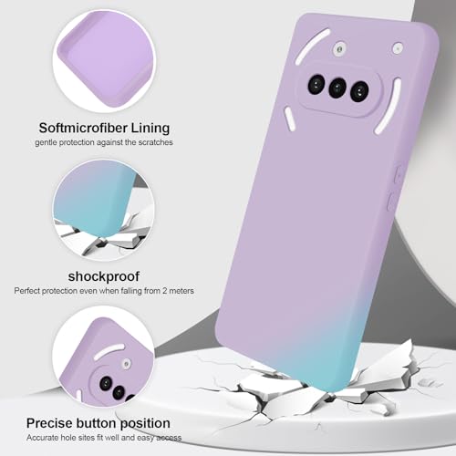 GiiYoon Silicone Case for Nothing Phone 3a, Purple - color: Purple, size: Nothing Phone 3a