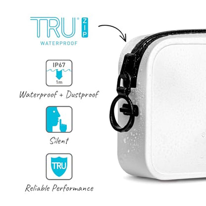 Booe Waterproof Belt Bag - Waterproof Fanny Pack - Sail White | 100% Waterproof Bag, IP67 Submersible, Airtight TRU Zip, Floats, Fits All Phones, Touchscreen-Friendly, Crossbody/Waist Pack - color: Sail White