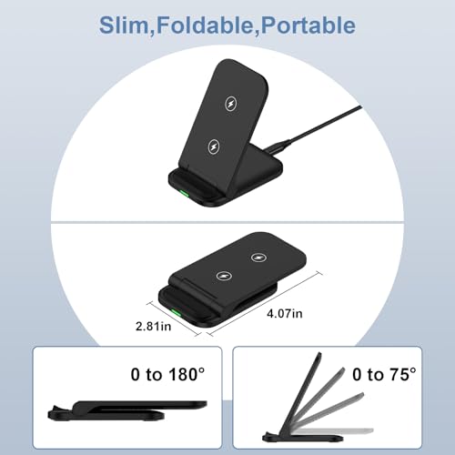 Samsung Wireless Fast Charging Station Foldable Desk Phone Charger Stand