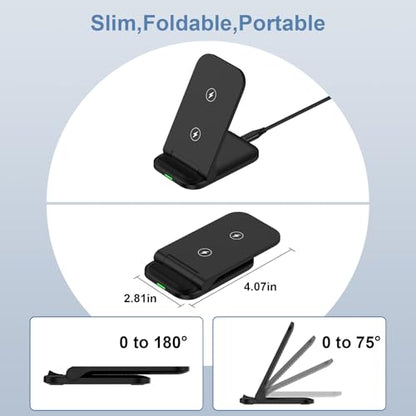Samsung Wireless Fast Charging Station Foldable Desk Phone Charger Stand