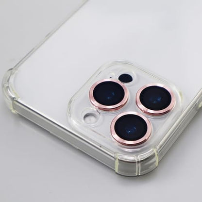 BONVAN for iPhone 16 Pro / 16 Pro Max Camera Lens Protector Metal Crystal Tempered Glass Screen Accessories Cover (PInk) - color: PInk