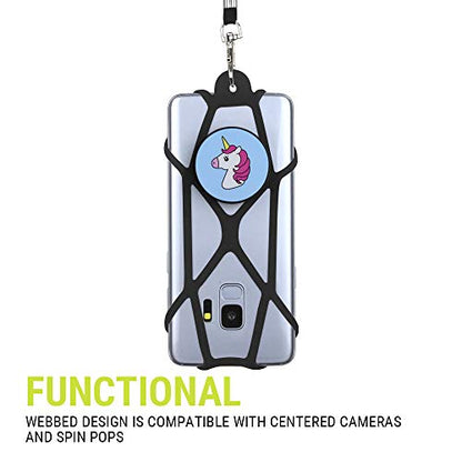 Gear Beast Universal Crossbody Cell Phone Lanyard Compatible with iPhone, Galaxy & Most Smartphones, Phone Case Holder & Cross Body Strap - color: Clear