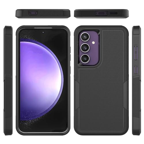 Dionsibei Designed for Samsung Galaxy A52 5G Case 2 in 1 Military Grade Drop Heavy Duty Rugged Shockproof Protective Cover Case for Galaxy A52 5G Phone Case (Purple) - color: Purple