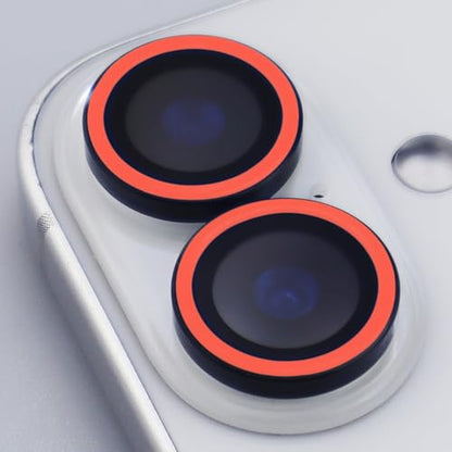 BONVAN for iPhone 17 Camera Lens Protector Glow in the Dark Tempered Glass Screen Accessories Luminous Lens Cover (2PCS) (Red) - color: Red