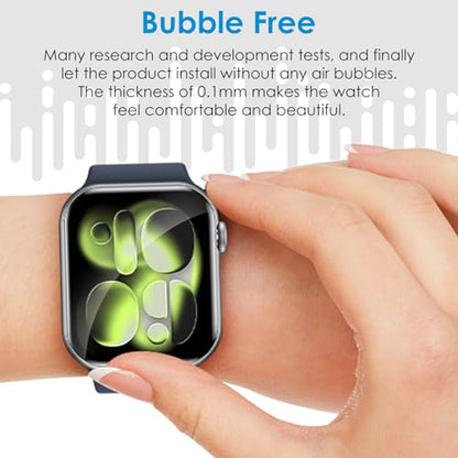 UniqueMe 8 Pack for Apple Watch Series 11/10 46mm Screen Protector - size: Series 10 46mm