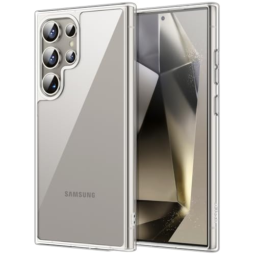 JETech Case for Samsung Galaxy S24 Ultra, Anti-Yellowing, Clear | Shockproof Protection, Scratch Resistant Hard PC Back, Durable Transparent TPU Bumper - color: Clear, size: Galaxy S24 Ultra