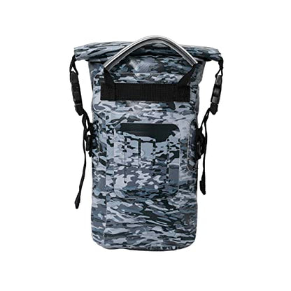 geckobrands Waterproof Phone Tote with 2L Dry Bag and Adjustable Strap – Protect Your Phone and Valuables While on The Go - color: Arctic geckoflage