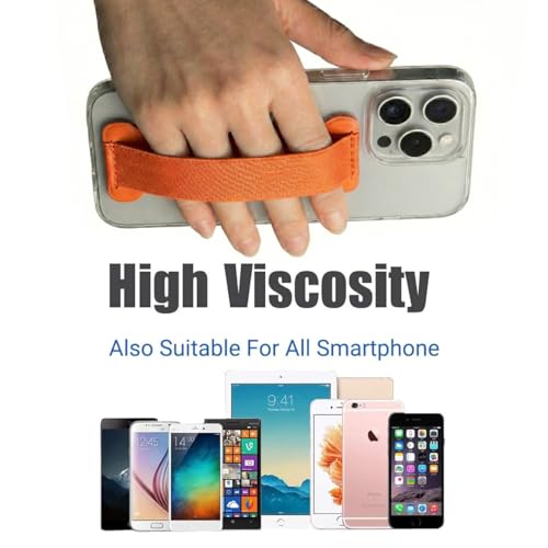 Hand Holder Strap for Smartphones&Tablet, Handle Grip (Orange)-2Pack - color: Orange