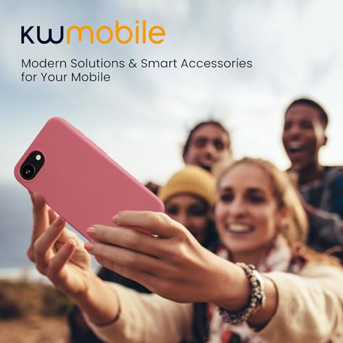 kwmobile Case Compatible with Apple iPhone 17e / iPhone 16e Case - Soft Slim Protective TPU Silicone Cover - Dark Rose - color: Dark Rose