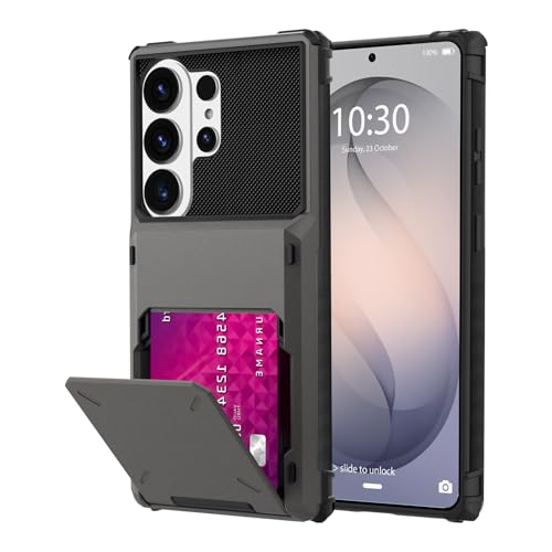 Wallet Case for Samsung Galaxy S26 Ultra 6.9 In, Credit Card Holder - color: Gray, size: Samsung Galaxy S26 Ultra