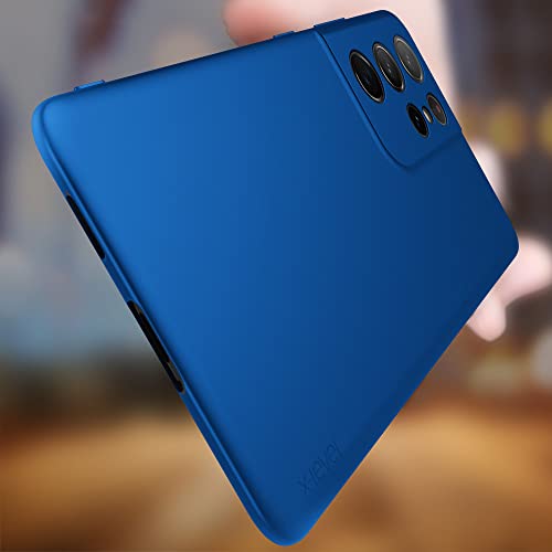 X-level for Samsung Galaxy S21 Ultra Case Slim Fit Soft TPU Super Ultra-Thin [Guardian Series] Phone Back Cover Light Protective Matte Finish Coating Cases for Samsung S21 Ultra-Blue - color: Blue
