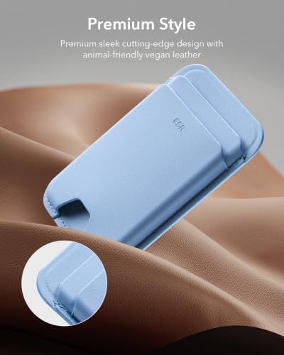 ESR for MagSafe Wallet, 5 Card Holder for Phone Case, RFID Blocking - color: Glacier Blue