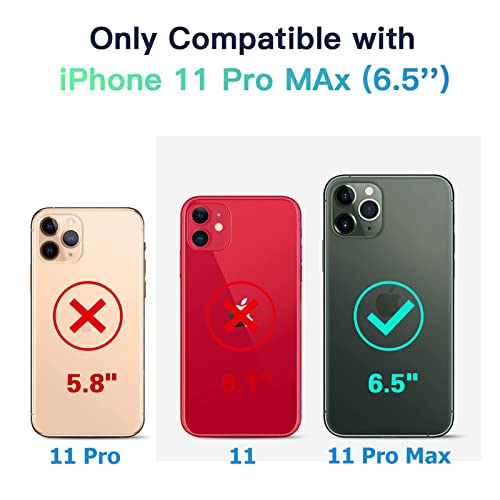 Upgraded 10000mAh High Capacity Rechargeable Portable Protective Extended Charger for iPhone 11 Pro Max (6.5 inch) - Compatible with iPhone 11 Pro Max - Charging Case & Carplay (Black)