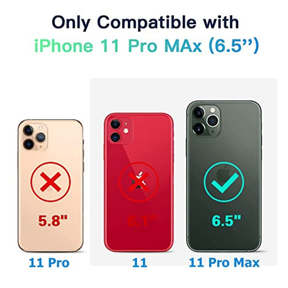 Upgraded 10000mAh High Capacity Rechargeable Portable Protective Extended Charger for iPhone 11 Pro Max (6.5 inch) - Compatible with iPhone 11 Pro Max - Charging Case & Carplay (Black)