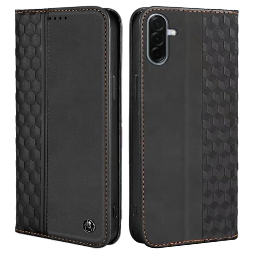 Wallet Case for Samsung Galaxy A37/A36 5G 6.7 inch 2026/2025 - PU Leather Flip Cover with Card Holder Slots, Strong Magnetic Folio Kickstand Phone Case, Black - color: Black, size: Samsung Galaxy A37/A36 6.7"