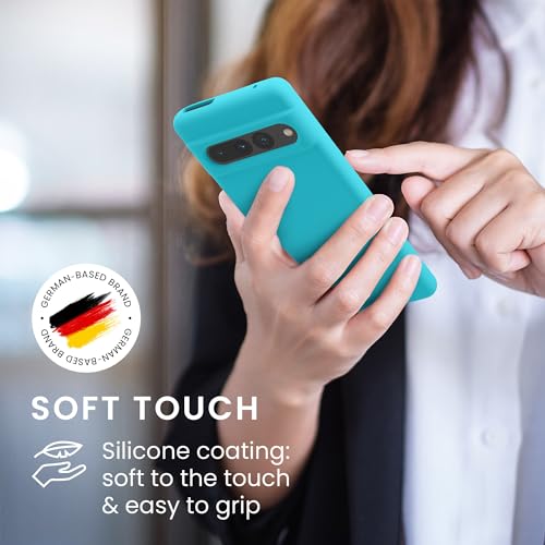 kwmobile Case Compatible with Google Pixel 7 Pro Case - TPU Silicone Phone Cover with Soft Finish - Cool Glacier - color: Cool Glacier, size: Pixel 7 Pro