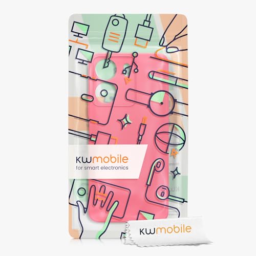 kwmobile Case Compatible with Xiaomi Poco C65 / Redmi 13C Case - Protective Slim TPU Cover with Soft Matte Finish - Neon Pink - color: neon pink