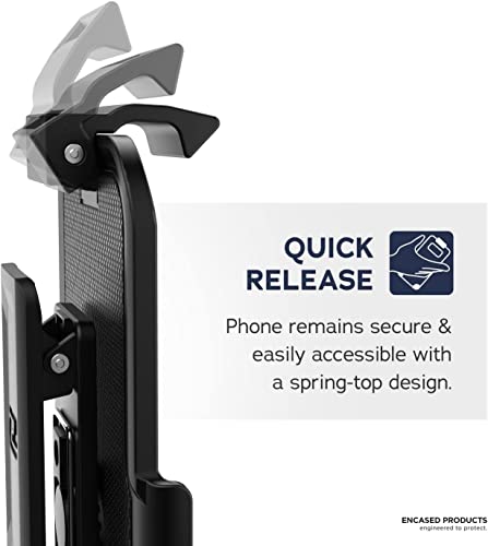 Encased Thin Armor Designed for iPhone 13 Pro Max Belt Clip Case, Slim Fit Phone Case with Holster (iPhone 13 Pro Max) - size: iPhone 13 Pro Max