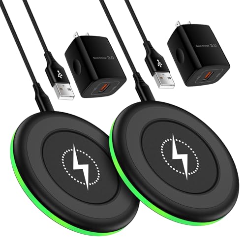 Wireless Charger for Samsung,15W Fast Wireless Charging Pad with QC Adapter