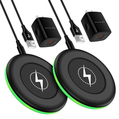 Wireless Charger for Samsung,15W Fast Wireless Charging Pad with QC Adapter