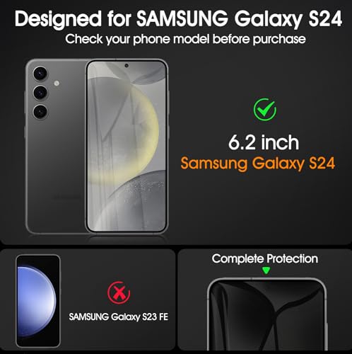 3 Pack Screen Protector Compatible for Samsung Galaxy S24 6.2 Inch, HD Clear Flexible Soft TPU Hydrogel Film for Samsung Galaxy S24 5G - Support Fingerprint Unlock, High Sensitivity - size: Samsung Galaxy S24