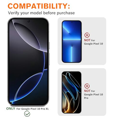 3 Pack for Google Pixel 10 Pro XL Camera Lens Protector - size: for Google Pixel 10 Pro XL