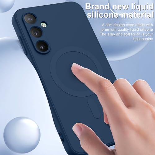 for Galaxy A16 5G Case,Magnetic,Wireless Charging,Slim Blue - color: Blue