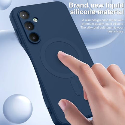 for Galaxy A16 5G Case,Magnetic,Wireless Charging,Slim Blue - color: Blue