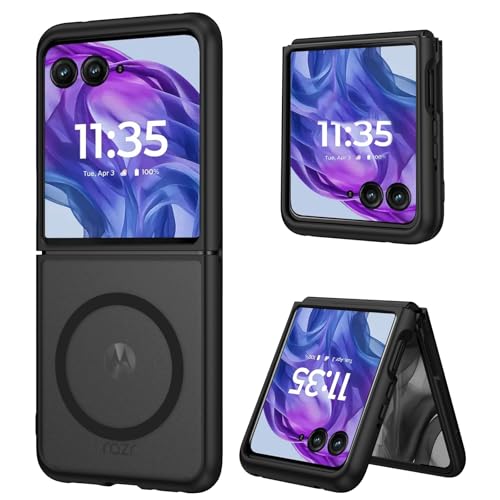 DUEDUE for Motorola Razr Plus 2026/2025/2024 Case, Moto Razr 50 Ultra 5G Case Magnetic, Protective Cover Shockproof Phone Case for Motorola Razr+ Plus 2026/2025/2024/Moto Razr 50 Ultra 6.9", Black - color: Black