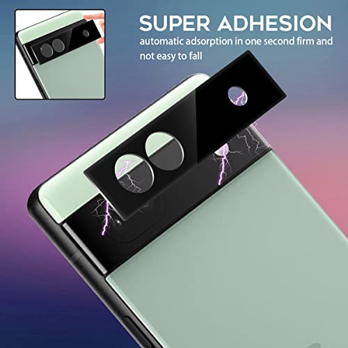 Orzero (4 Pack) Camera Lens Protector Compatible for Google Pixel 6a 5G, Protector de Cámera Tempered Glass 9 Hardness HD Anti-Scratch Bubble-Free - size: Google Pixel 6a 5G