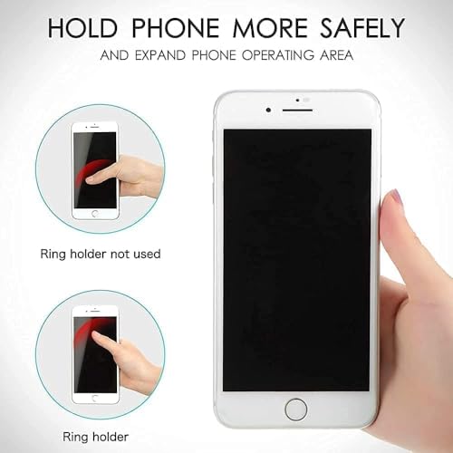 4 Pack Multi-Function Foldable Finger Cell Phone Stand Mount and Stand for Smartphones and Tablets Marble Pattern (Marble Pattern B)